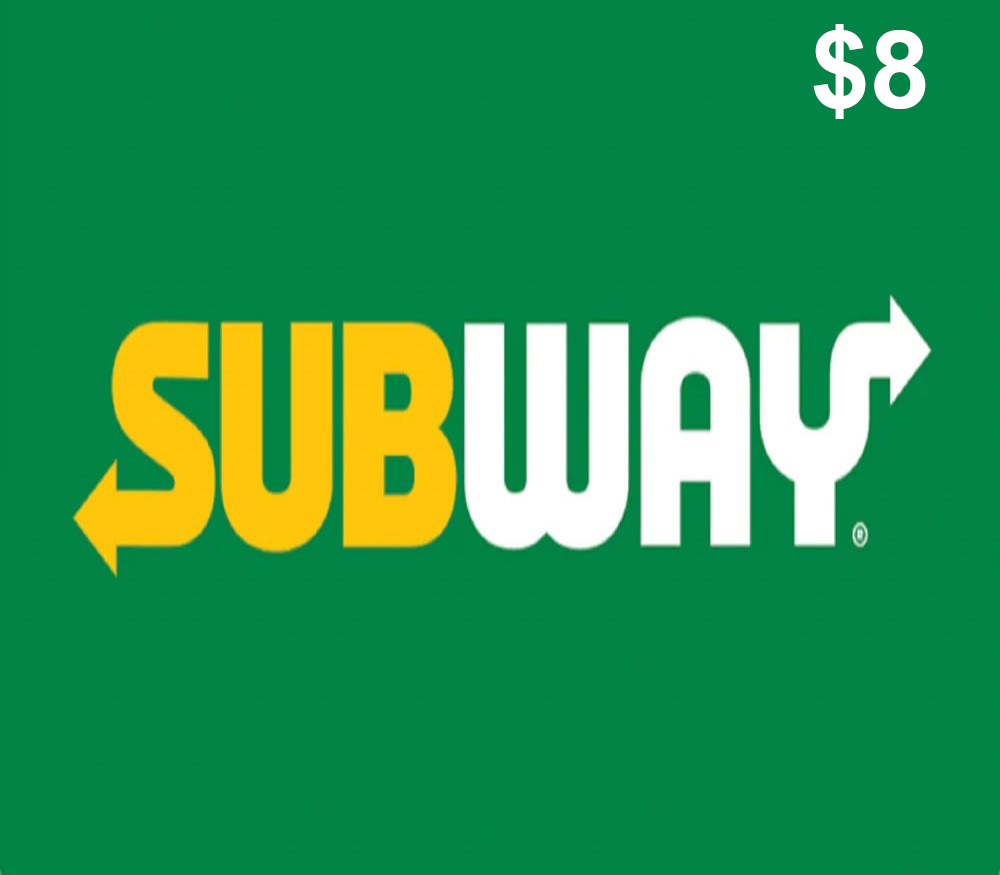 Subway $8 Gift Card US