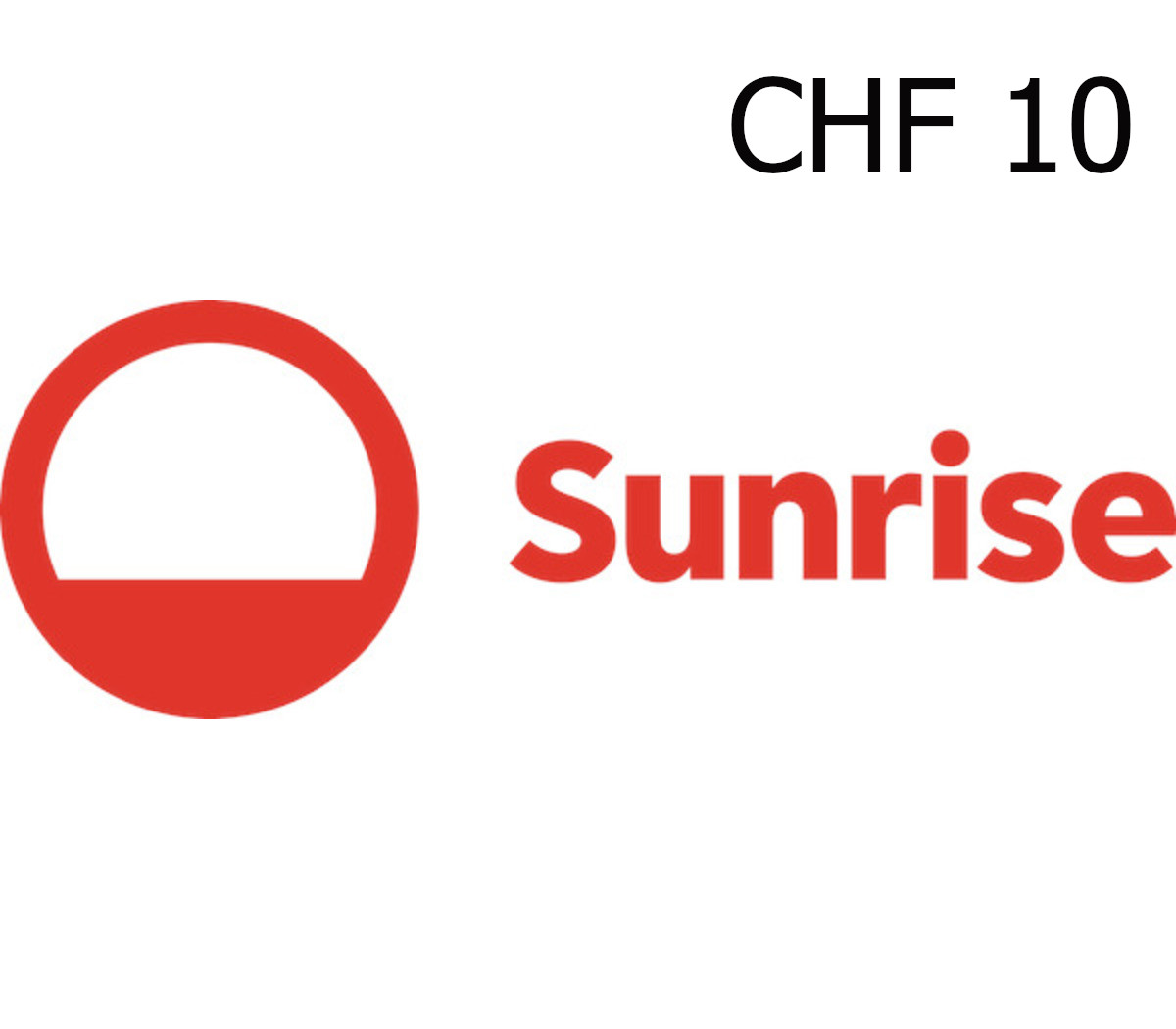 

Sunrise 10 CHF Gift Card CH