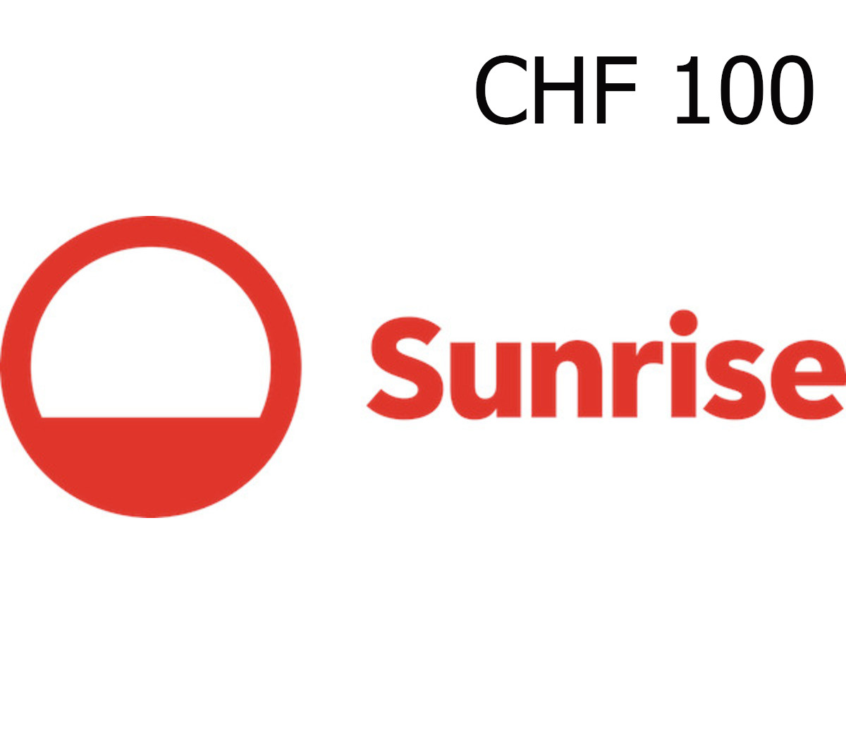 

Sunrise 100 CHF Gift Card CH