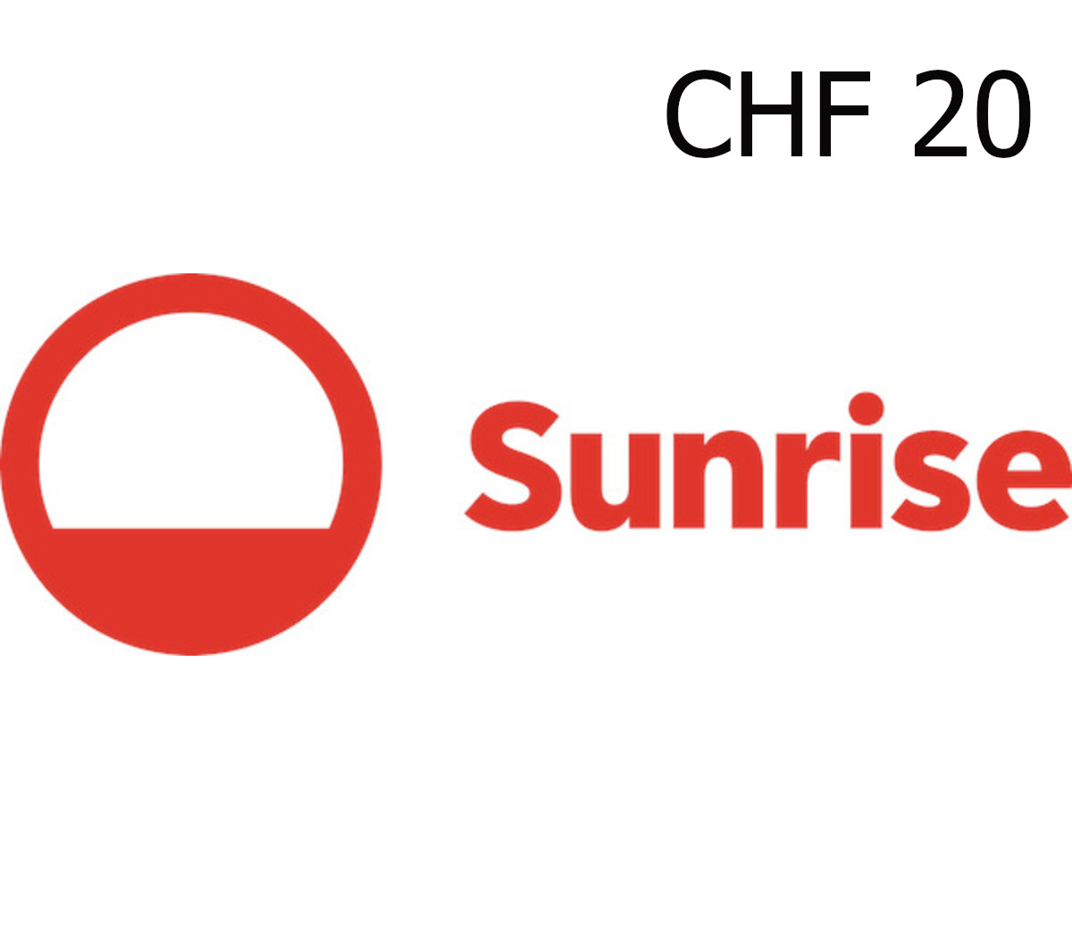 

Sunrise 20 CHF Gift Card CH