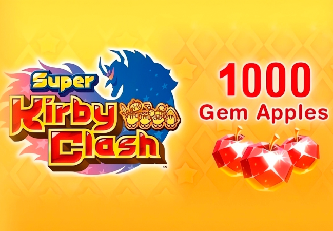 1000 Gem Apples for Super Kirby Clash EU DLC cover