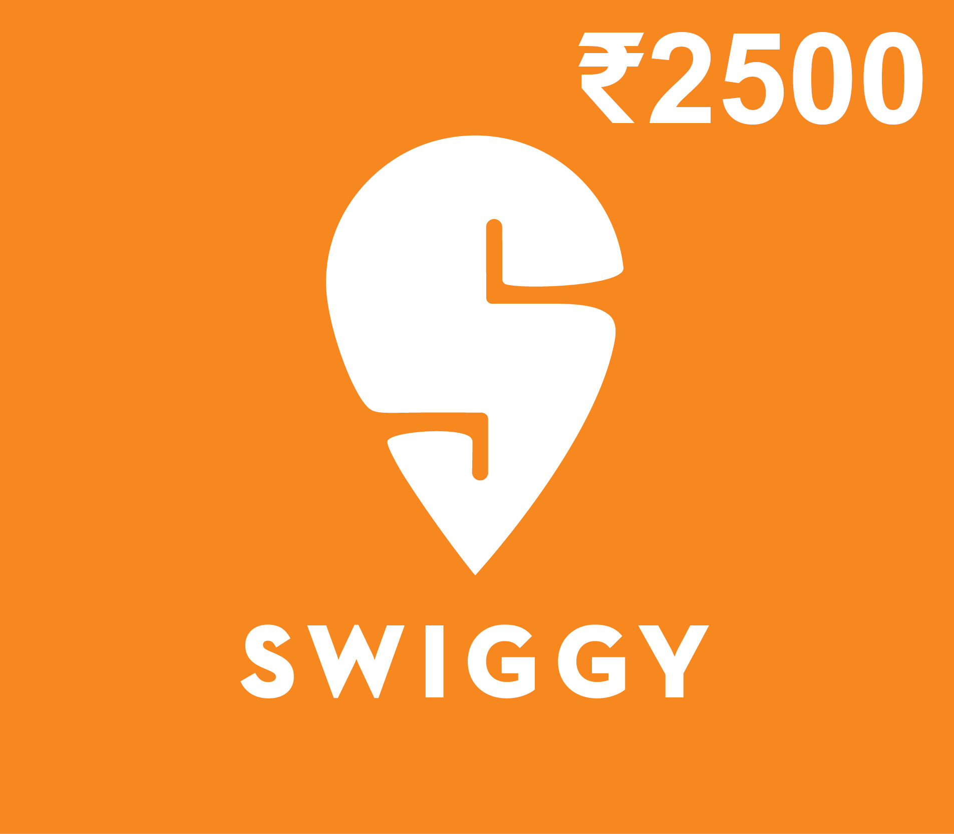 

Swiggy ₹2500 Gift Card IN