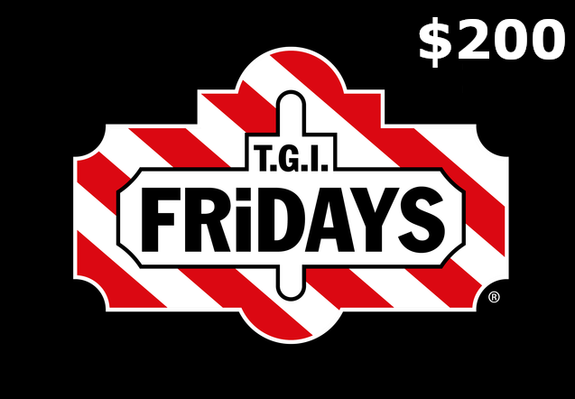 T.G.I. Fridays $200 Gift Card US