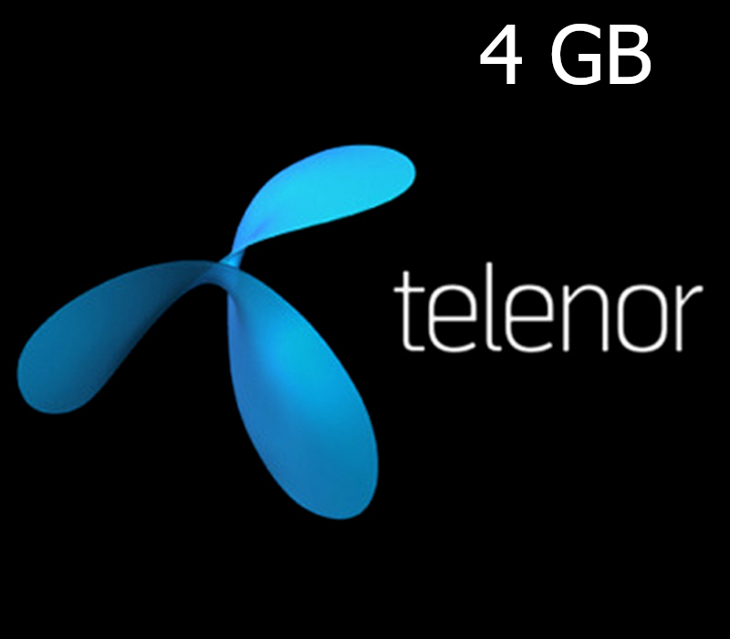 

Telenor 4 GB Data Mobile Top-up PK (Valid for 7 days)