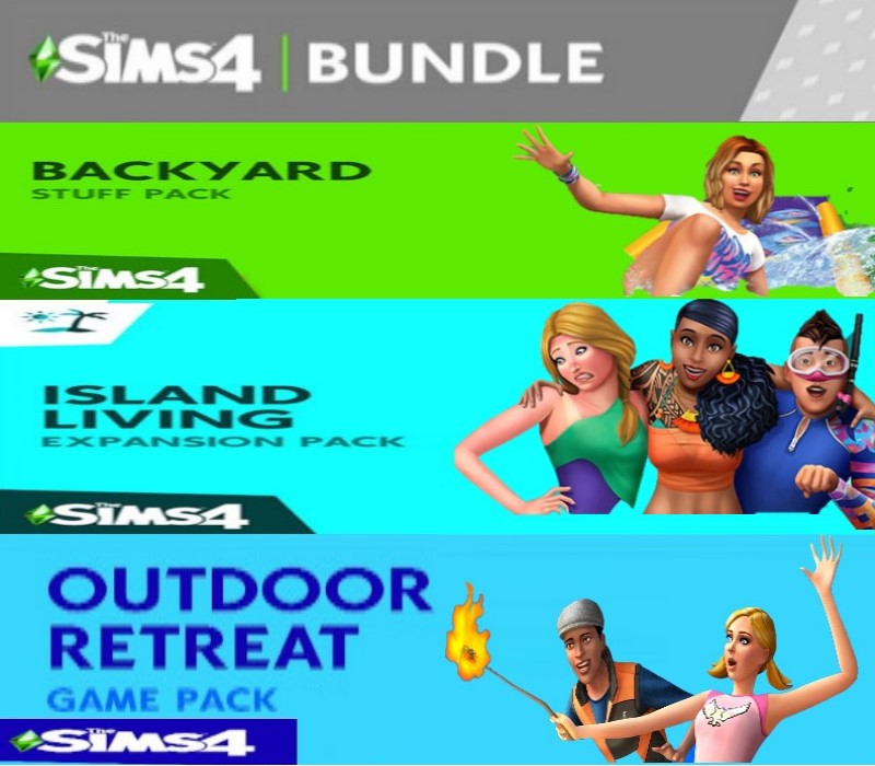 cover The Sims 4 Outdoor Bundle - Island Living, Outdoor Retreat, and Backyard Stuff DLCs Origin
