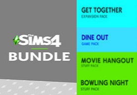 The Sims 4 Bundle - City Living, Dine Out, Bowling Night Stuff DLCs