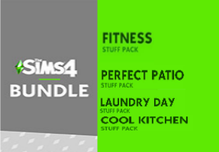 The Sims 4 Stuff Bundle - Fitness, Cool Kitchen, Laundry Day, Perfect Patio DLC Origin CD Key