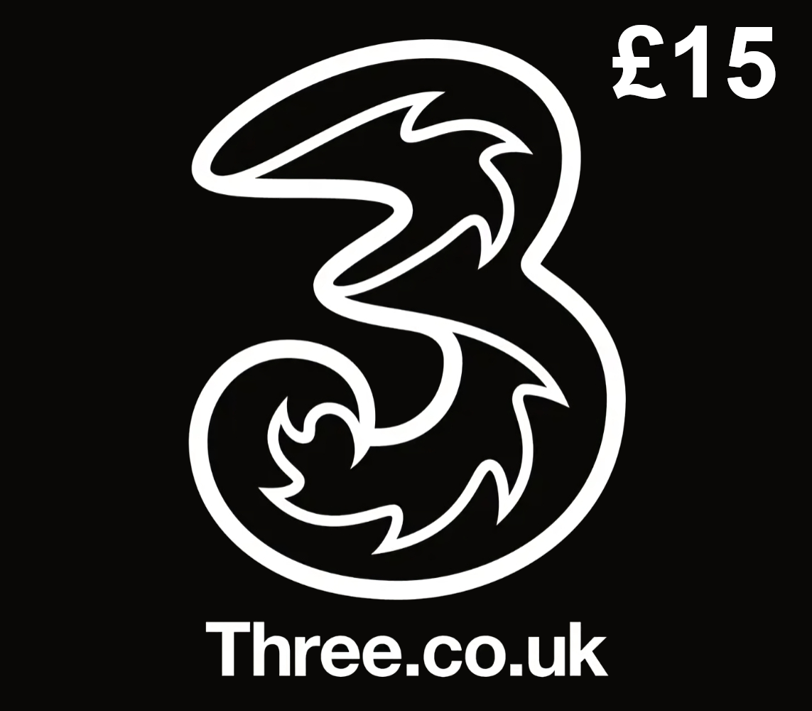 

Three Mobile £15 Voucher UK