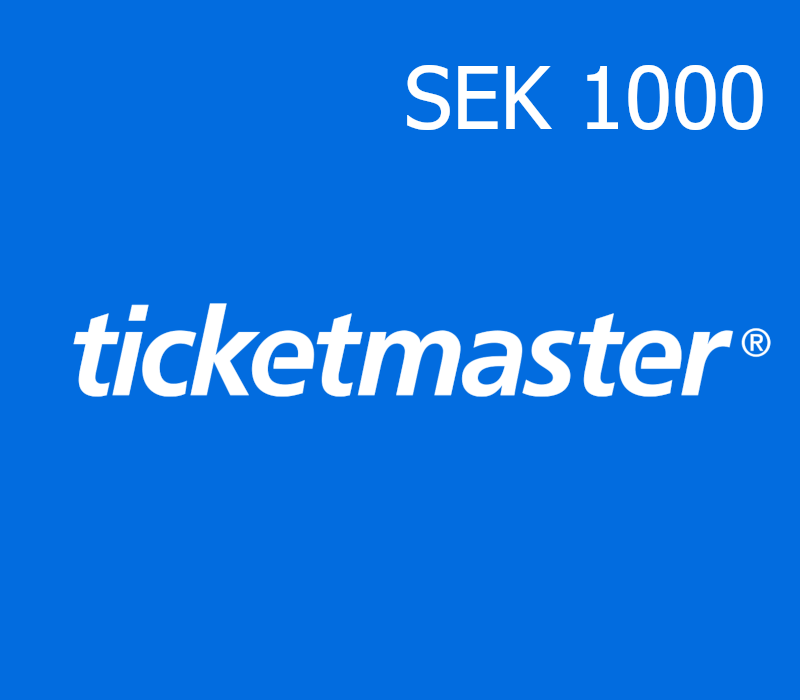 

Ticketmaster 1000 SEK Gift Card SE