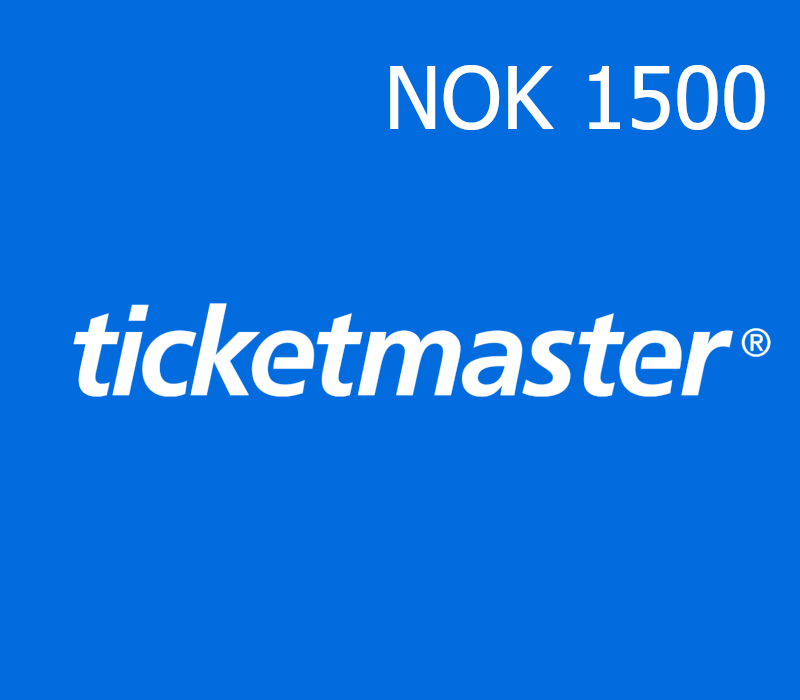 

Ticketmaster 1500 NOK Gift Card NO