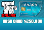 Grand Theft Auto Online - $250,000 Tiger Shark Cash Card FR PS4 CD Key