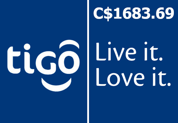 Tigo C$1683.69 Mobile Top-up NI