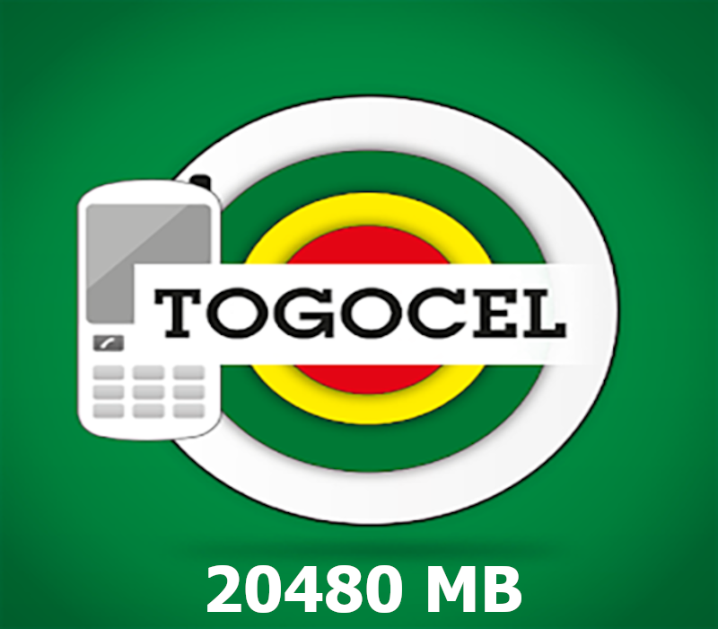 Togocel 20480 MB Data Mobile Top-up TG