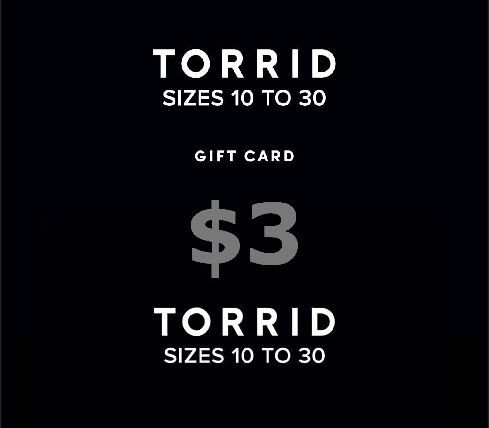 

Torrid $3 Gift Card US