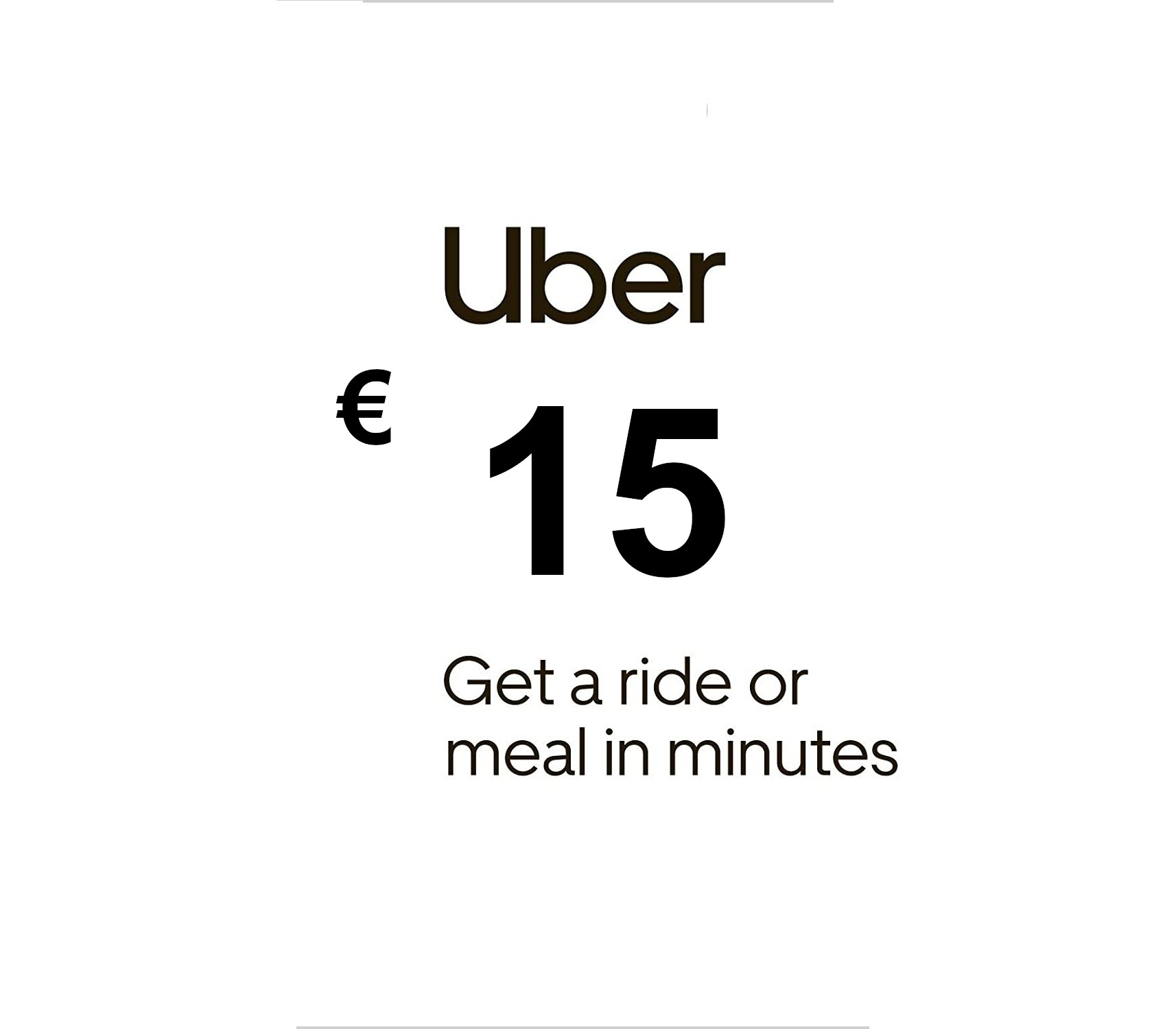 Uber €15 EU Gift Card