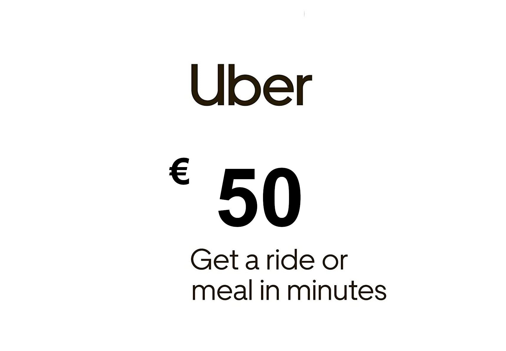 Uber €50 EU Gift Card