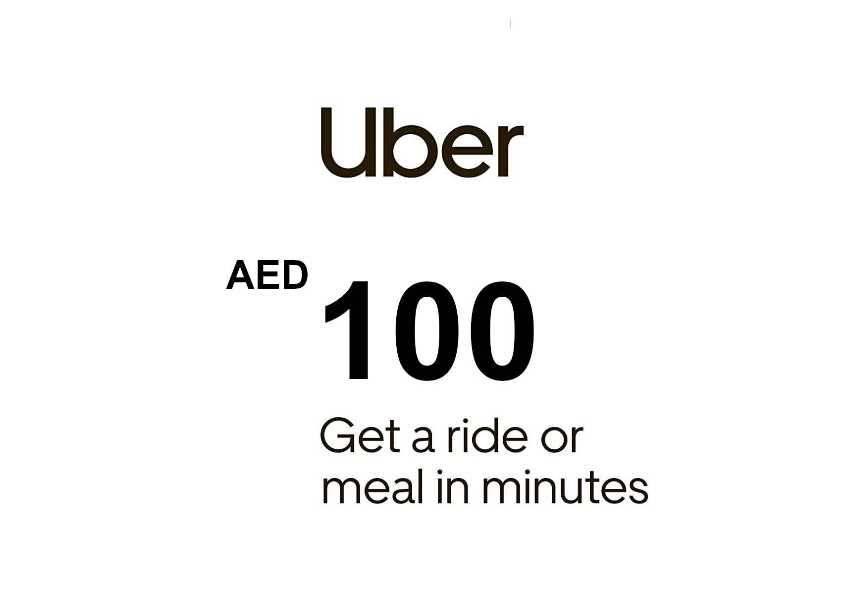 Uber 100 AED AE Gift Card