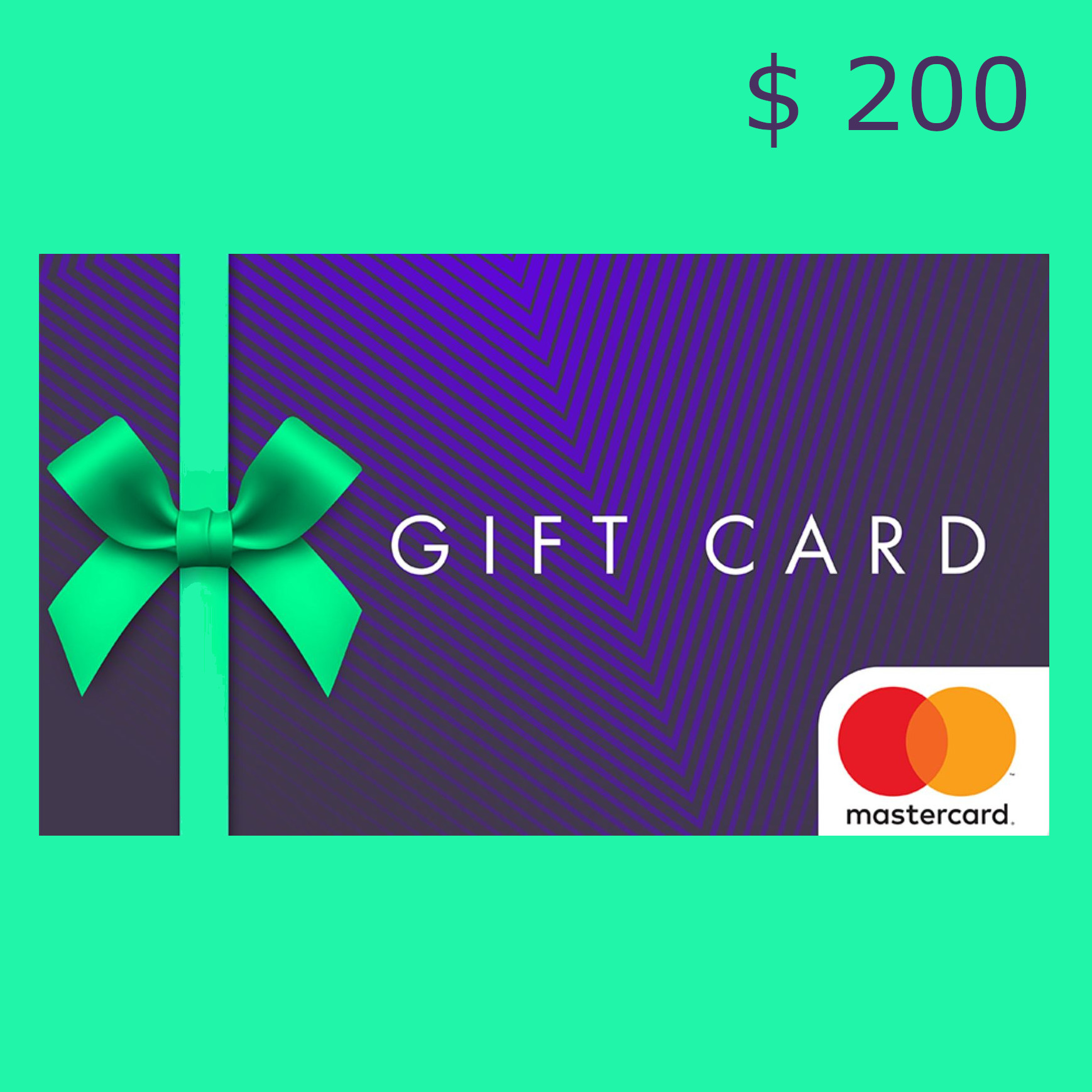 

Mastercard Gift Card $200 US