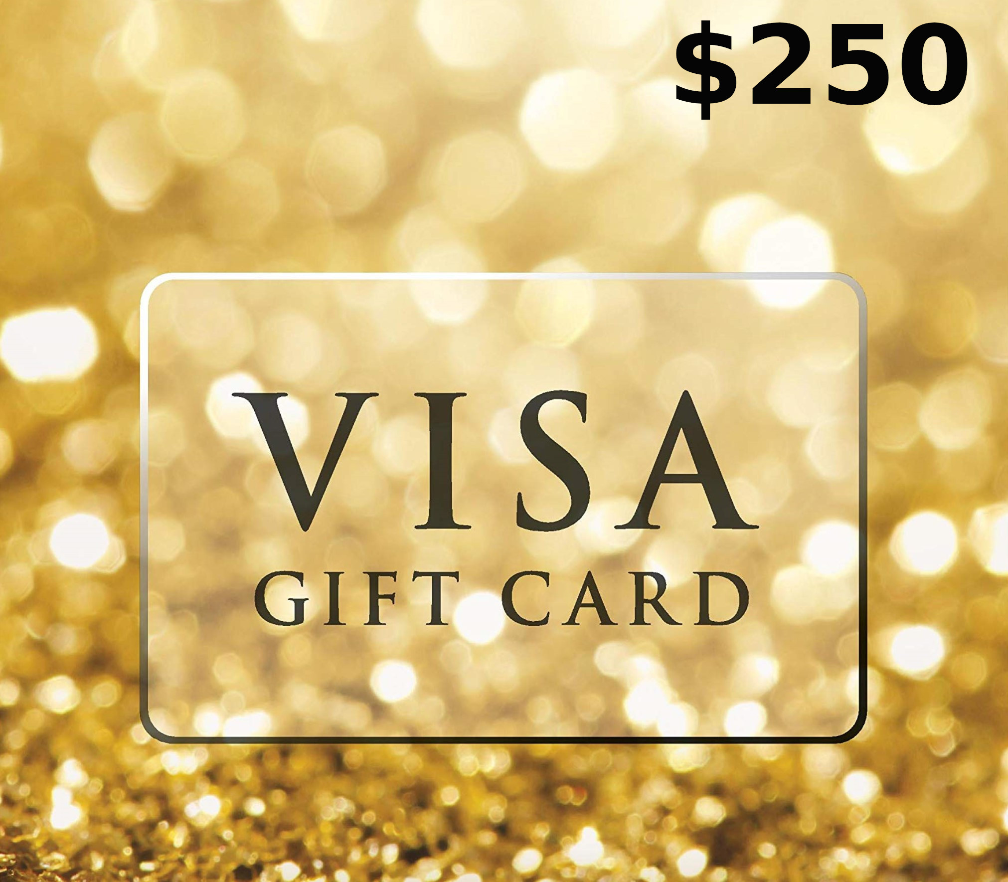 

Visa Gift Card $250 US