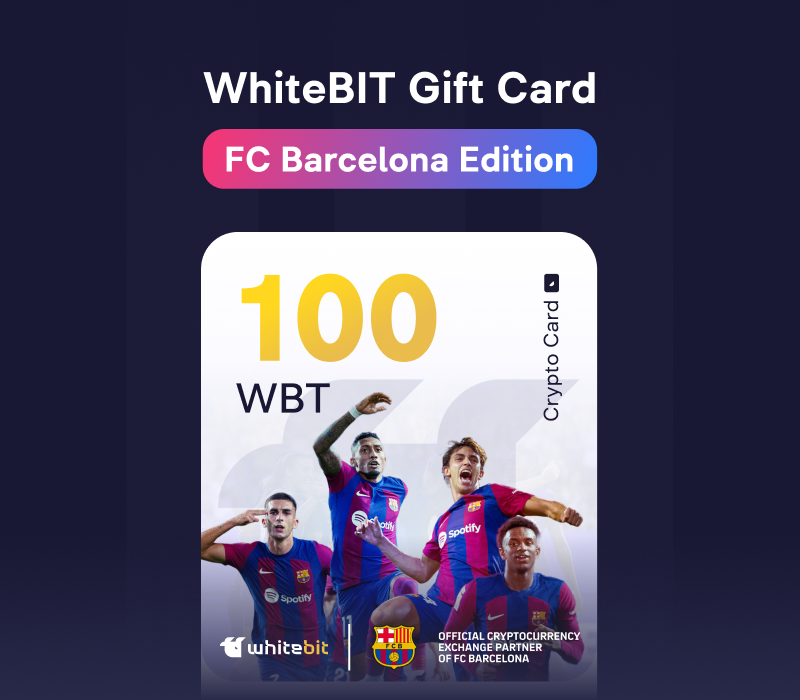 

WhiteBIT - FC Barcelona Edition - 100 WBT Gift Card