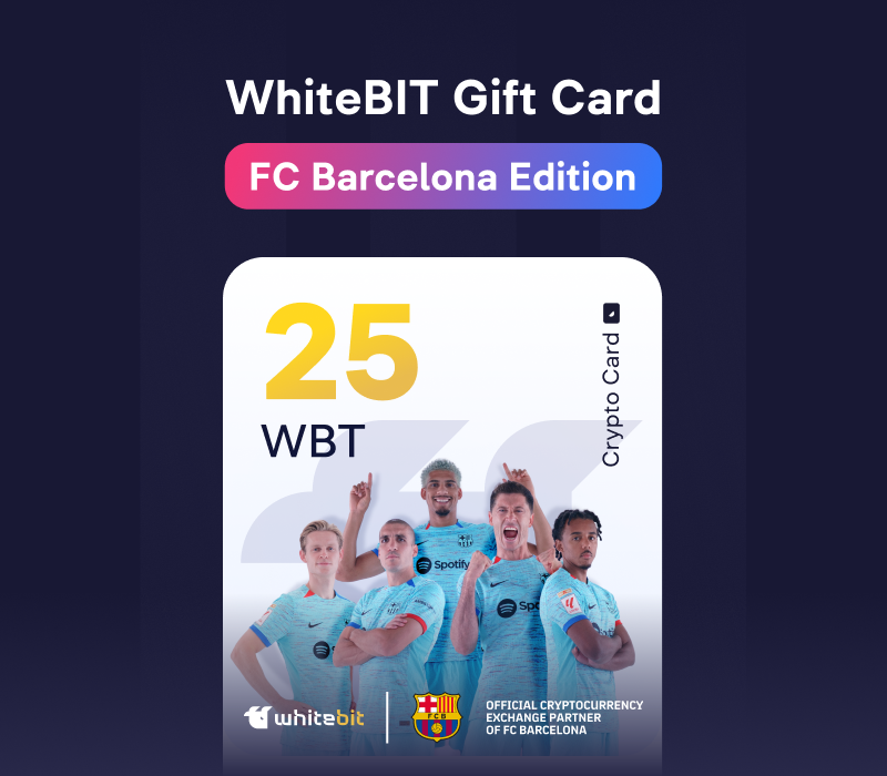 

WhiteBIT - FC Barcelona Edition - 25 WBT Gift Card