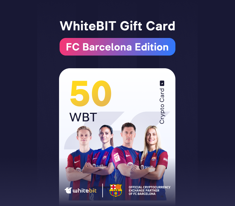 

WhiteBIT - FC Barcelona Edition - 50 WBT Gift Card