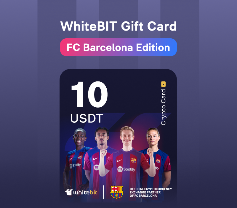 WhiteBIT – FC Barcelona Edition – 10 USDT Gift Card