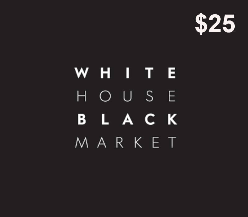 White House Black Market $25 Gift Card US