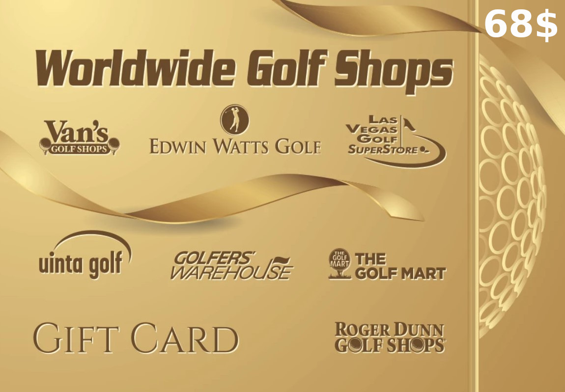 Worldwide Golf Shops $68 Gift Card US