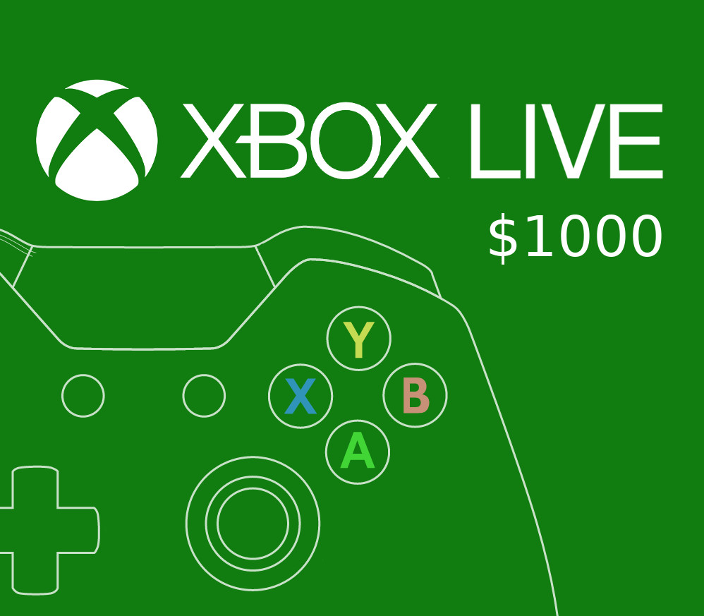 XBOX Live $1000 Prepaid Card MXN