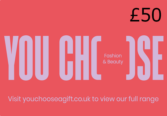 YouChoose Fashion & Beauty Digital £50 Gift Card UK