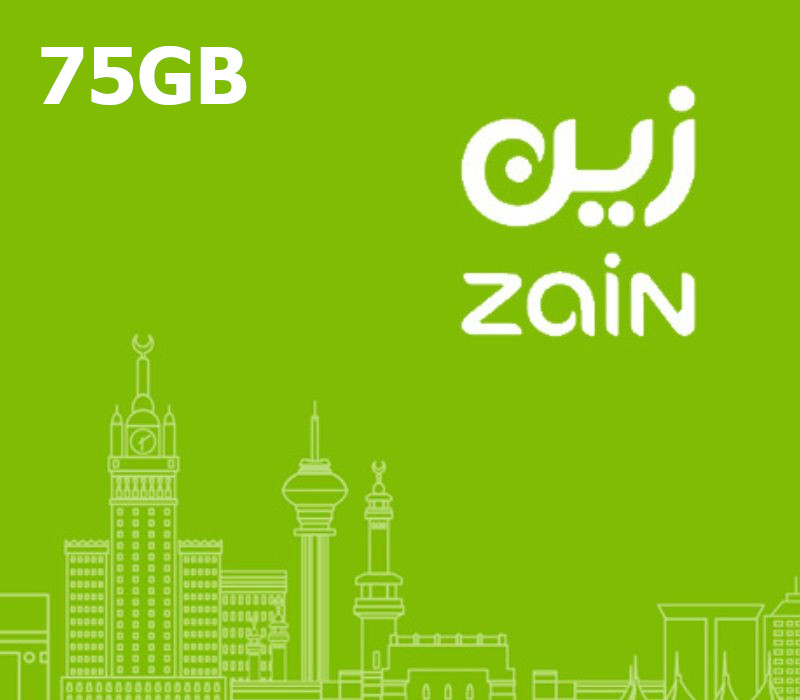 

Zain 75GB Data Gift Card SA