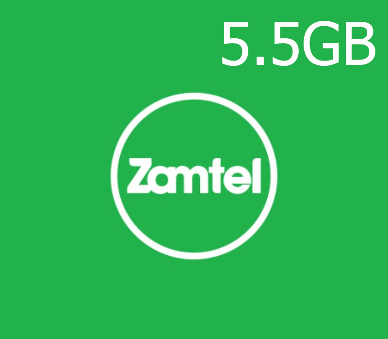 

Zamtel 5.5GB Data Mobile Top-up ZM