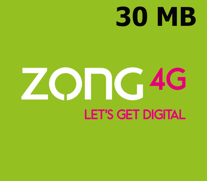 

Zong 30 MB Data Mobile Top-up PK