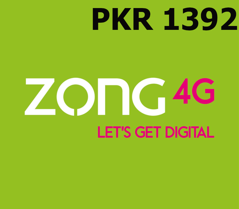 

Zong 1392 PKR Mobile Top-up PK