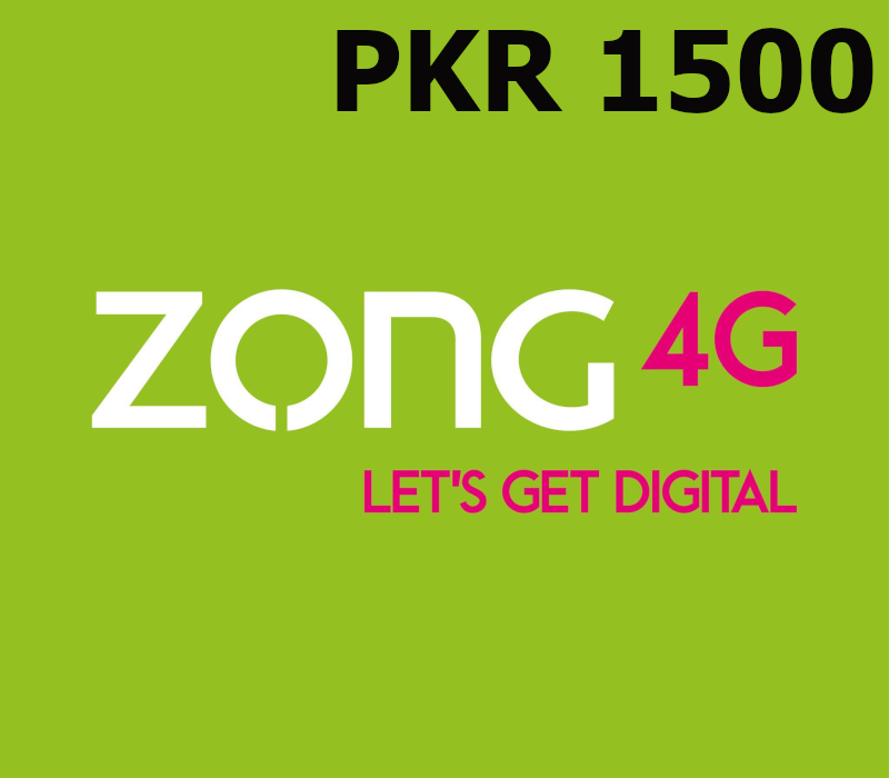 

Zong 1500 PKR Mobile Top-up PK