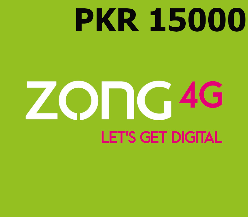 Zong 15000 PKR Mobile Top-up PK