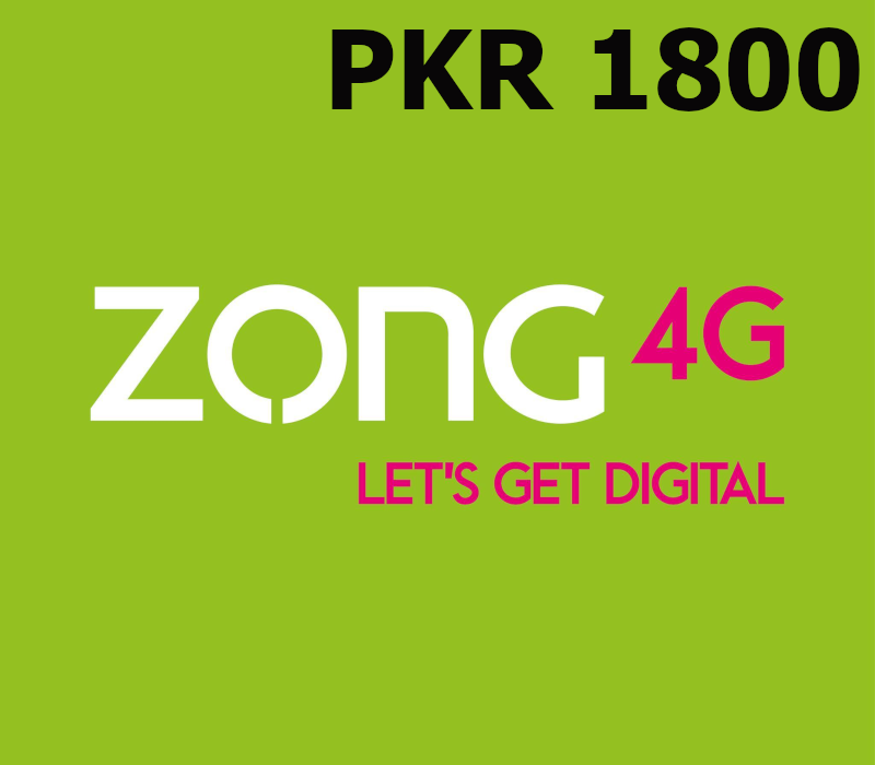 

Zong 1800 PKR Mobile Top-up PK