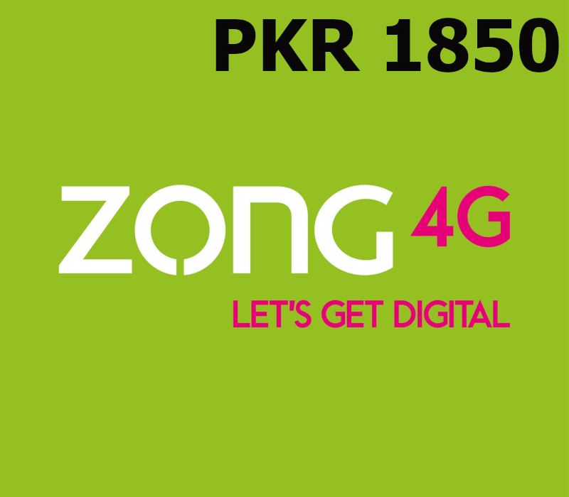 

Zong 1850 PKR Mobile Top-up PK