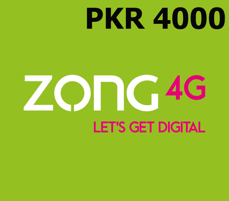 

Zong 4000 PKR Mobile Top-up PK