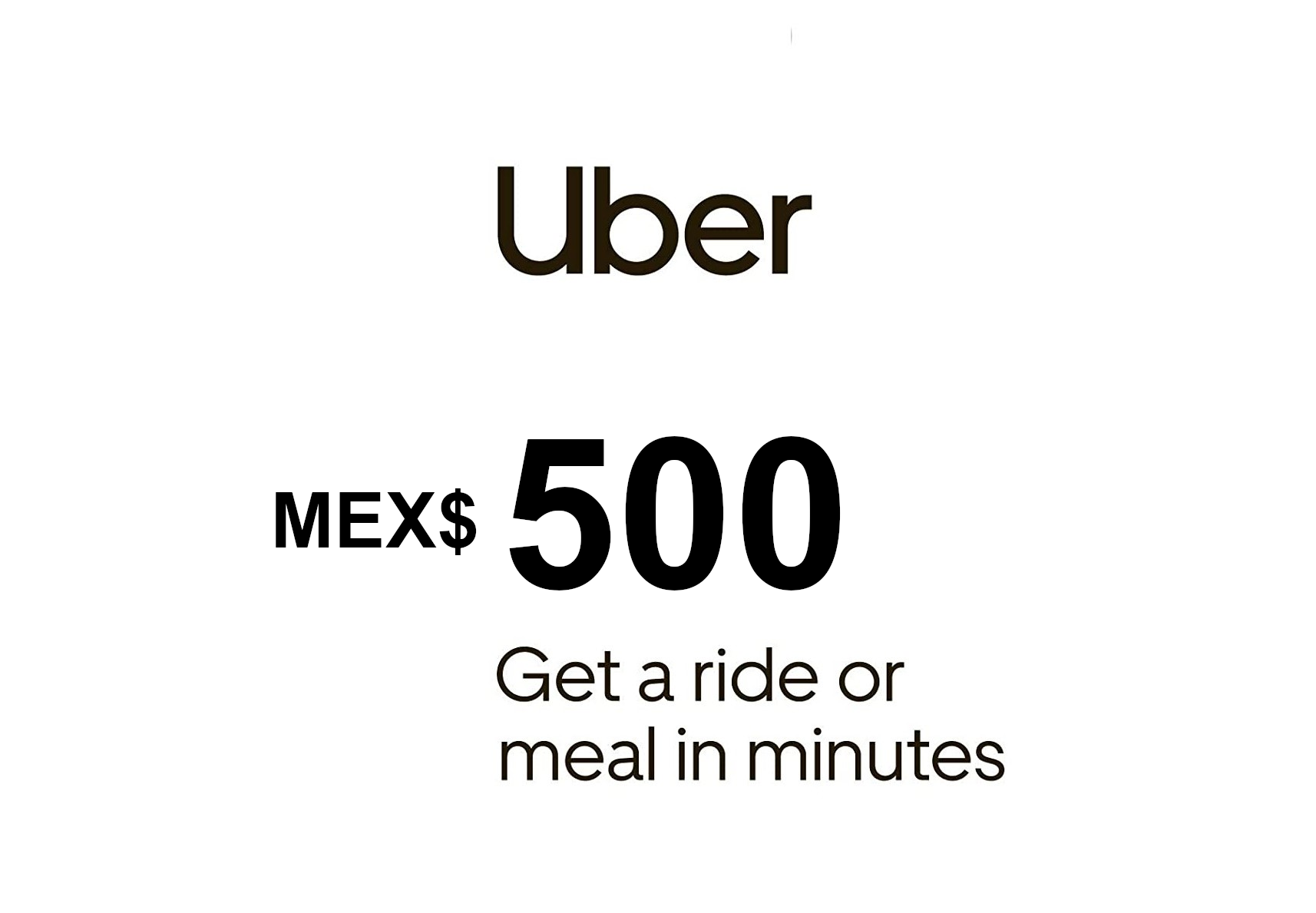 Uber MEX$500 MX Gift Card