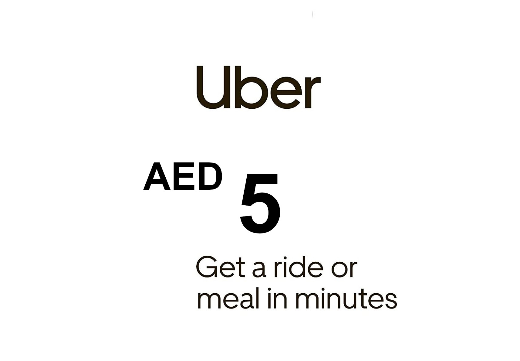 Uber 5 AED AE Gift Card