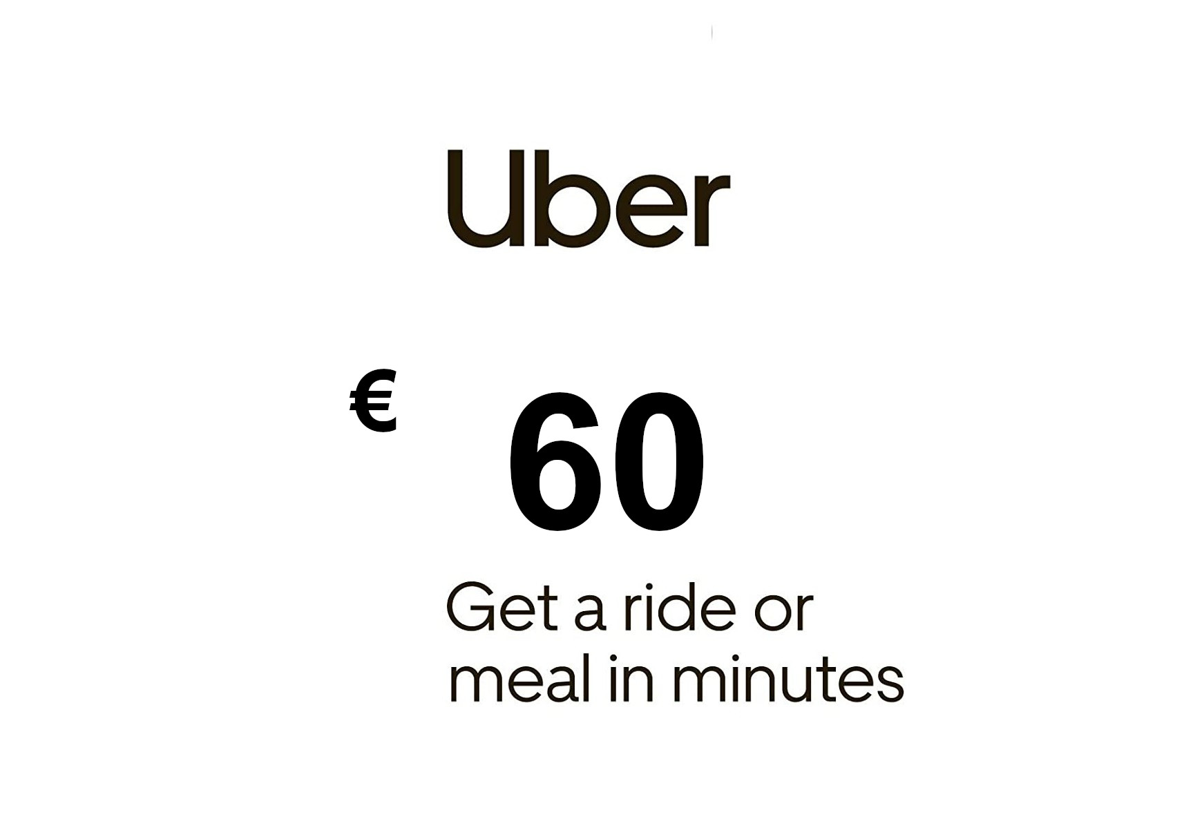 Uber EUR 60 Gift Card FR screenshot 1