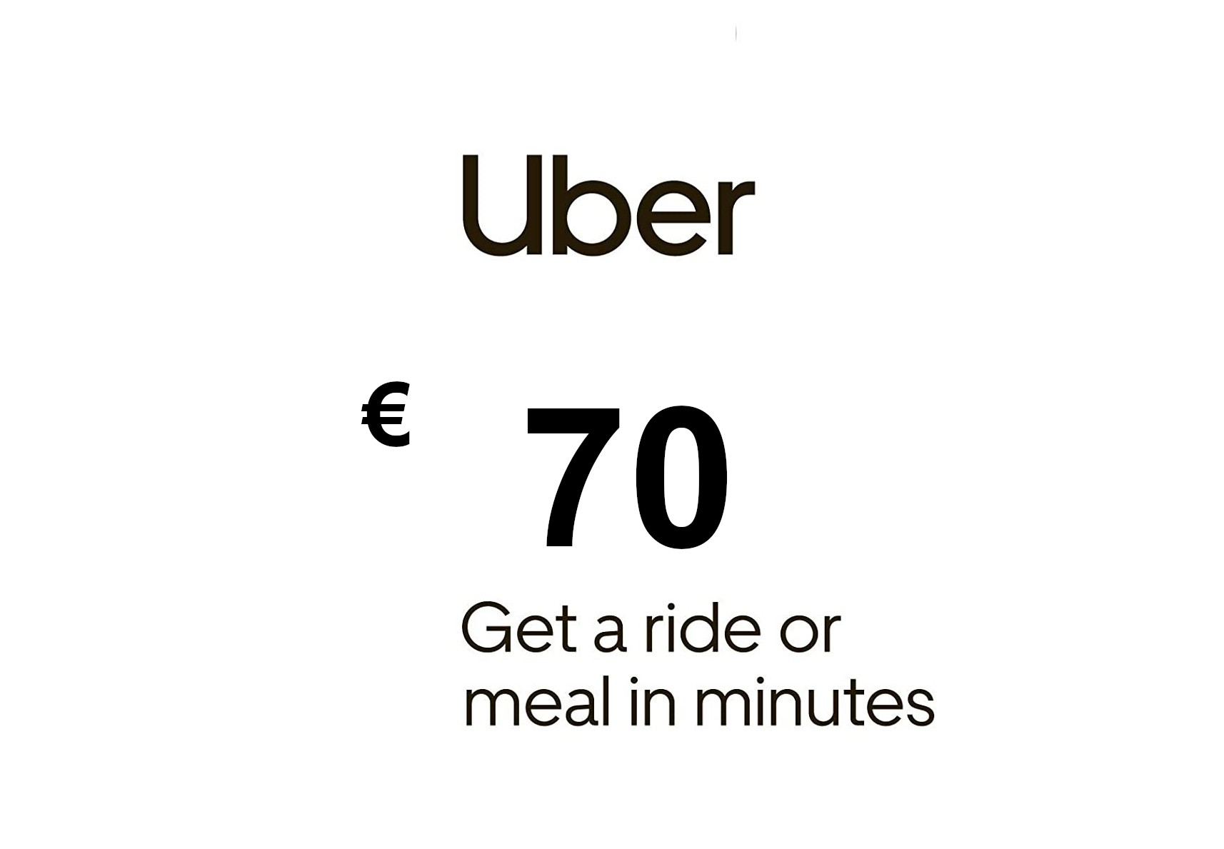 Uber EUR 70 Gift Card FR screenshot 1