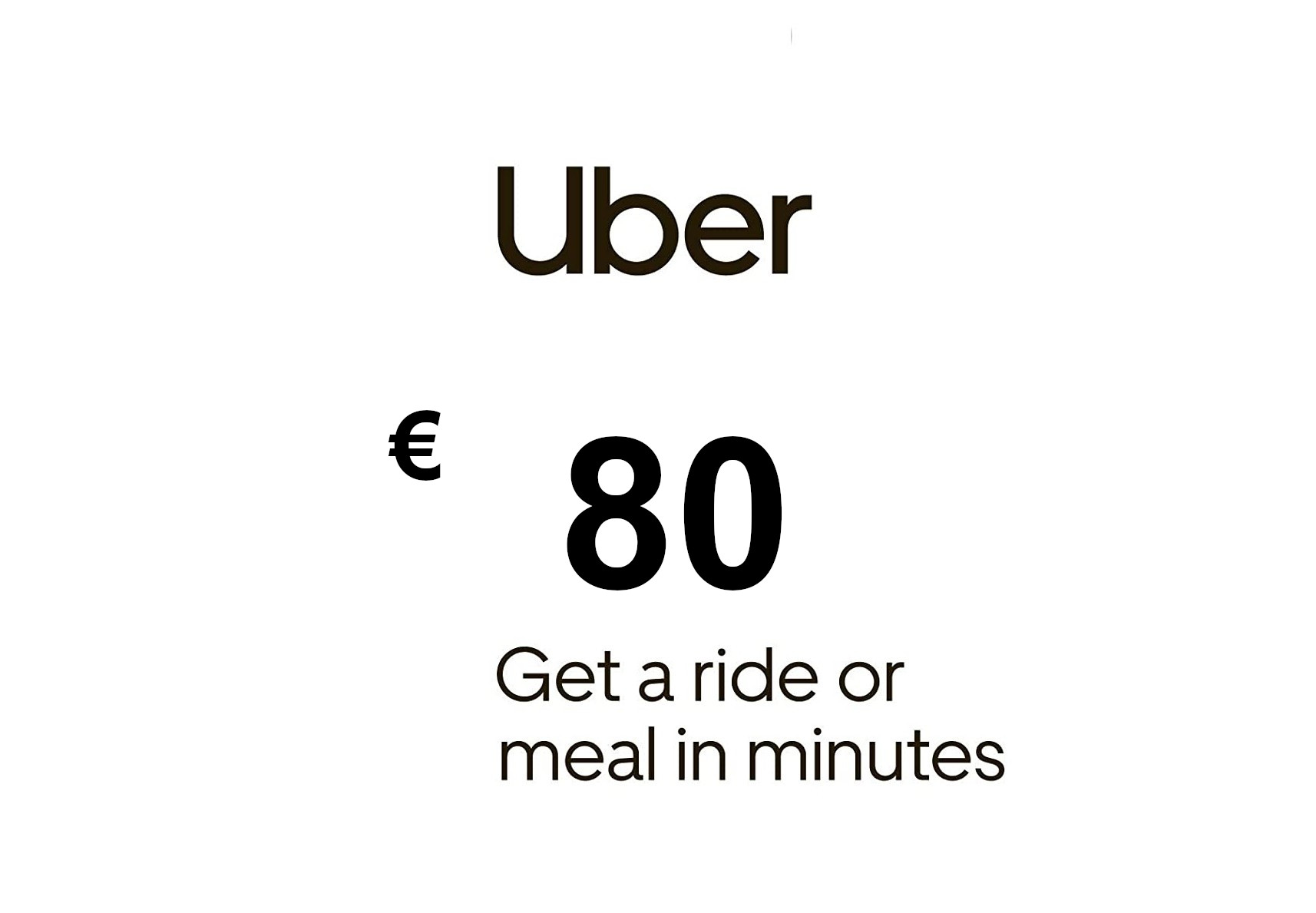 Uber EUR 80 Gift Card FR screenshot 1