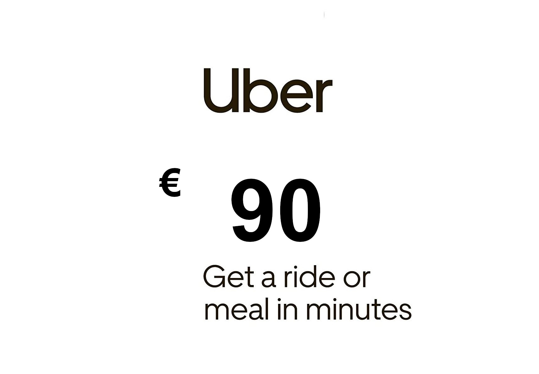 Uber EUR 90 Gift Card FR screenshot 1