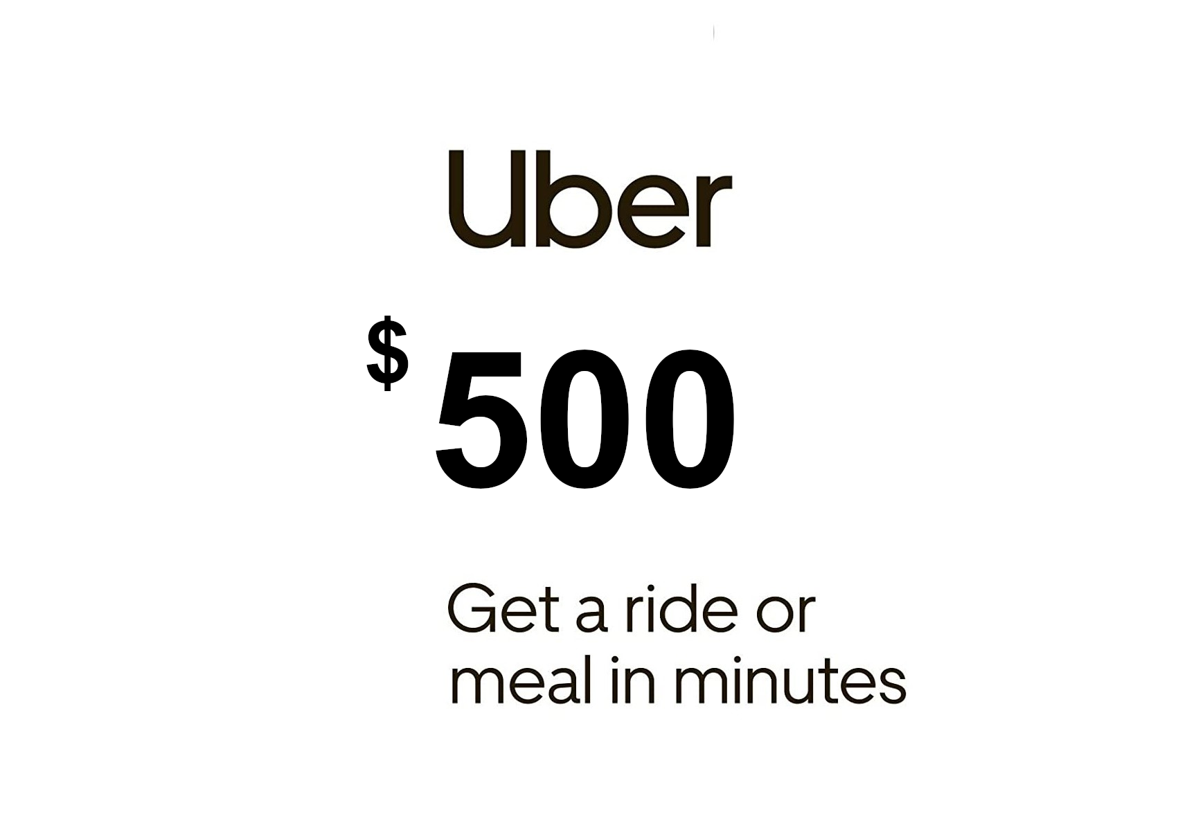 Uber $500 US Gift Card