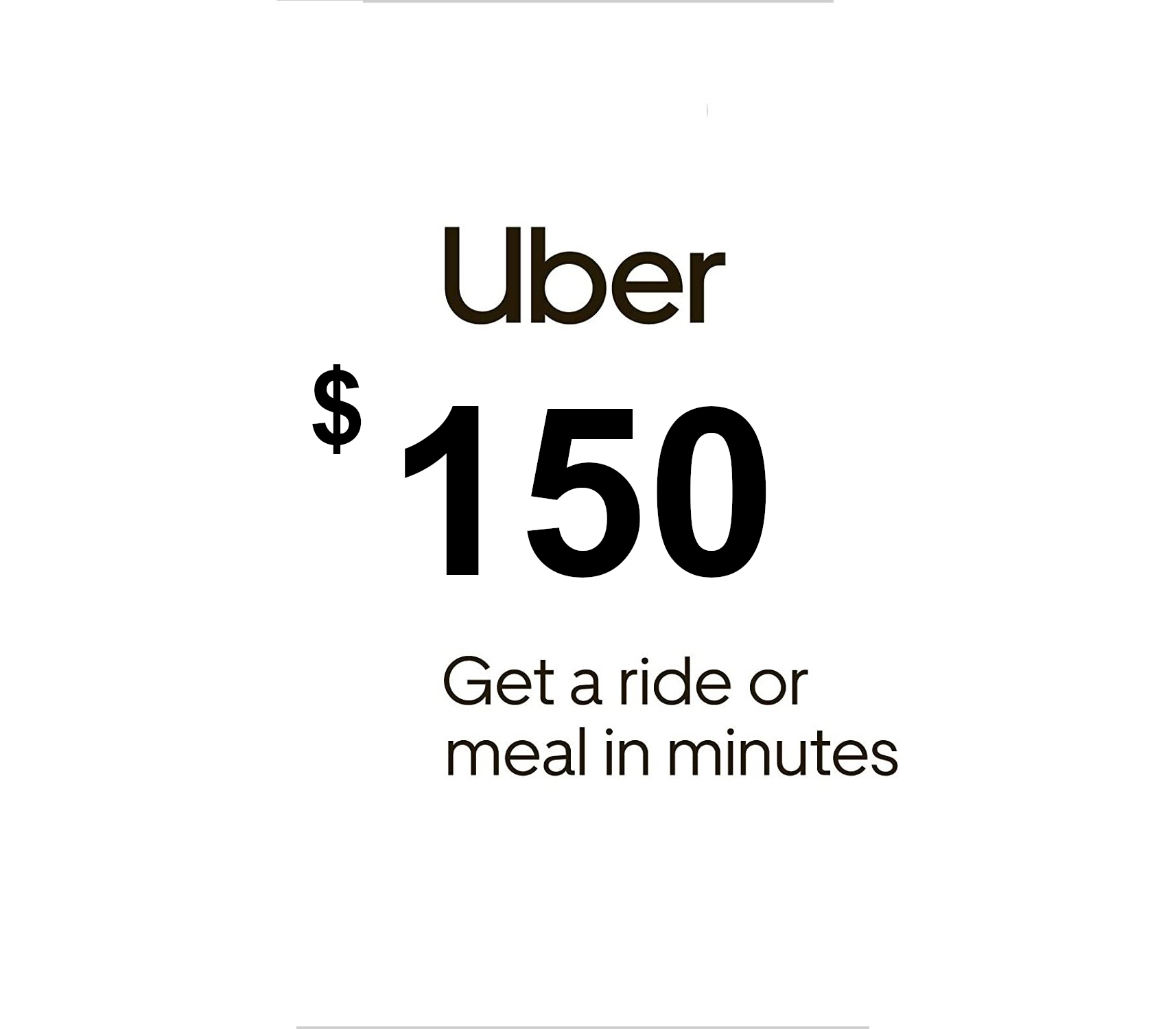 Uber $150 US Gift Card