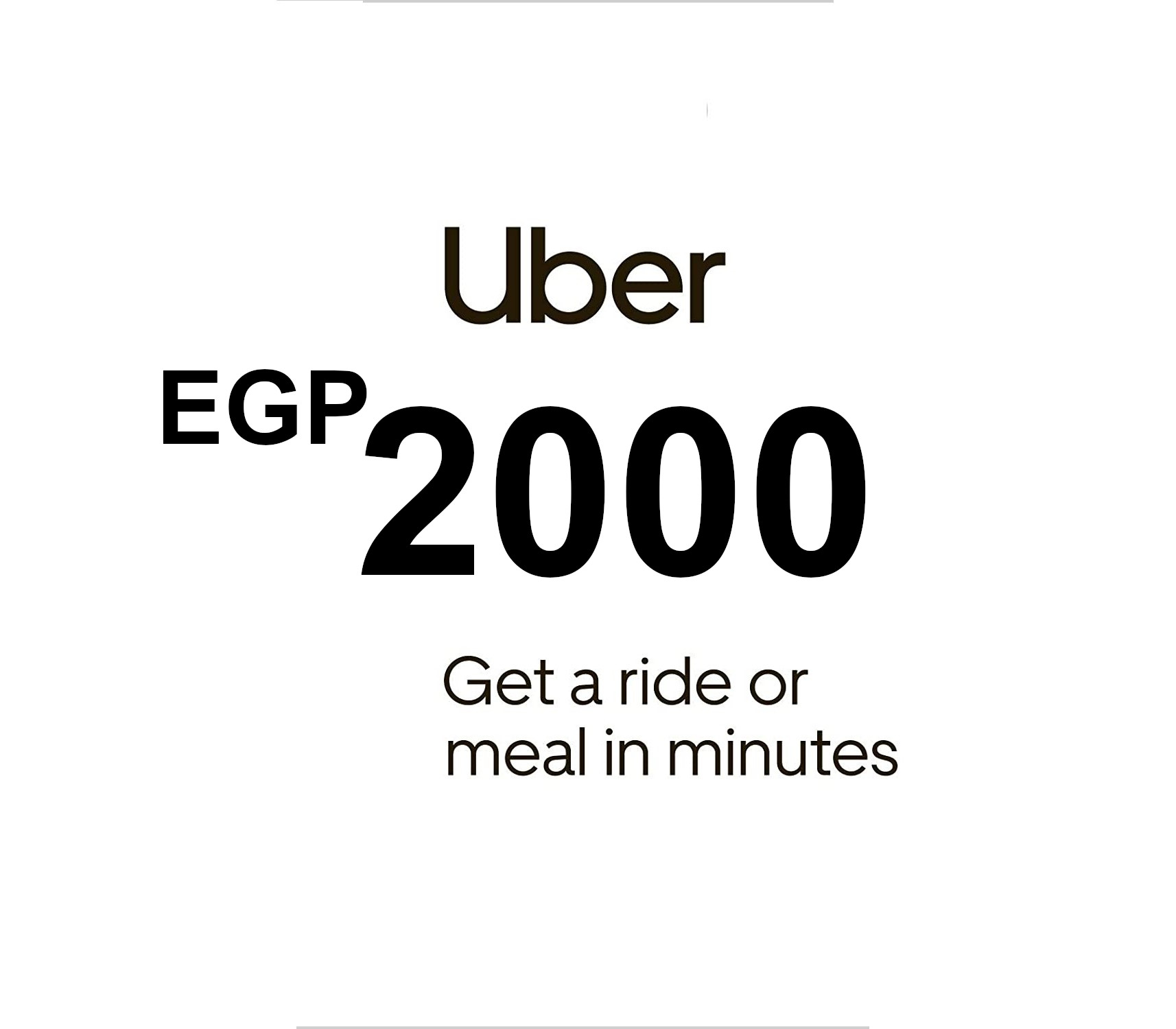 

Uber 2000 EGP EG Gift Card