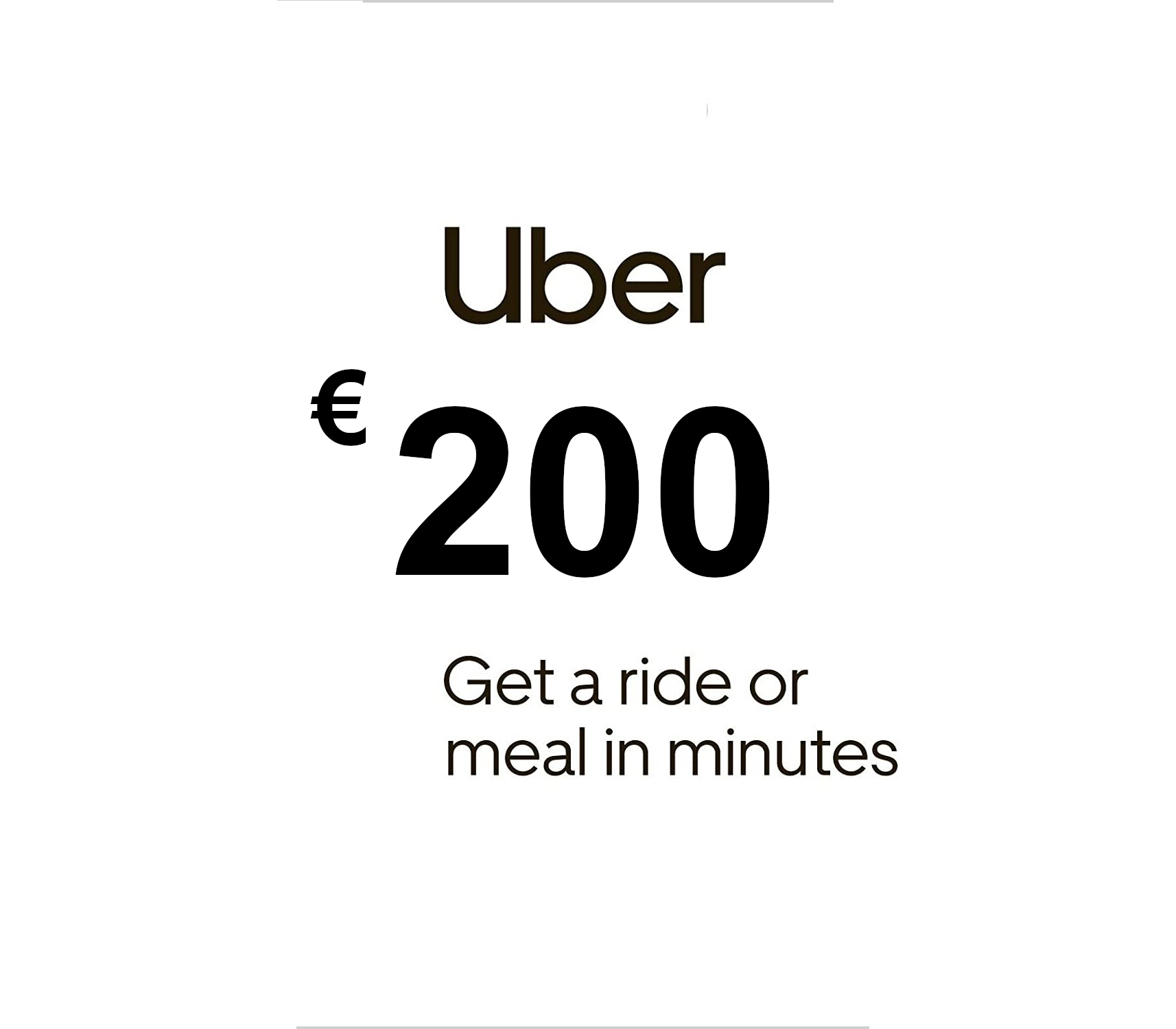 

Uber €200 IT Gift Card